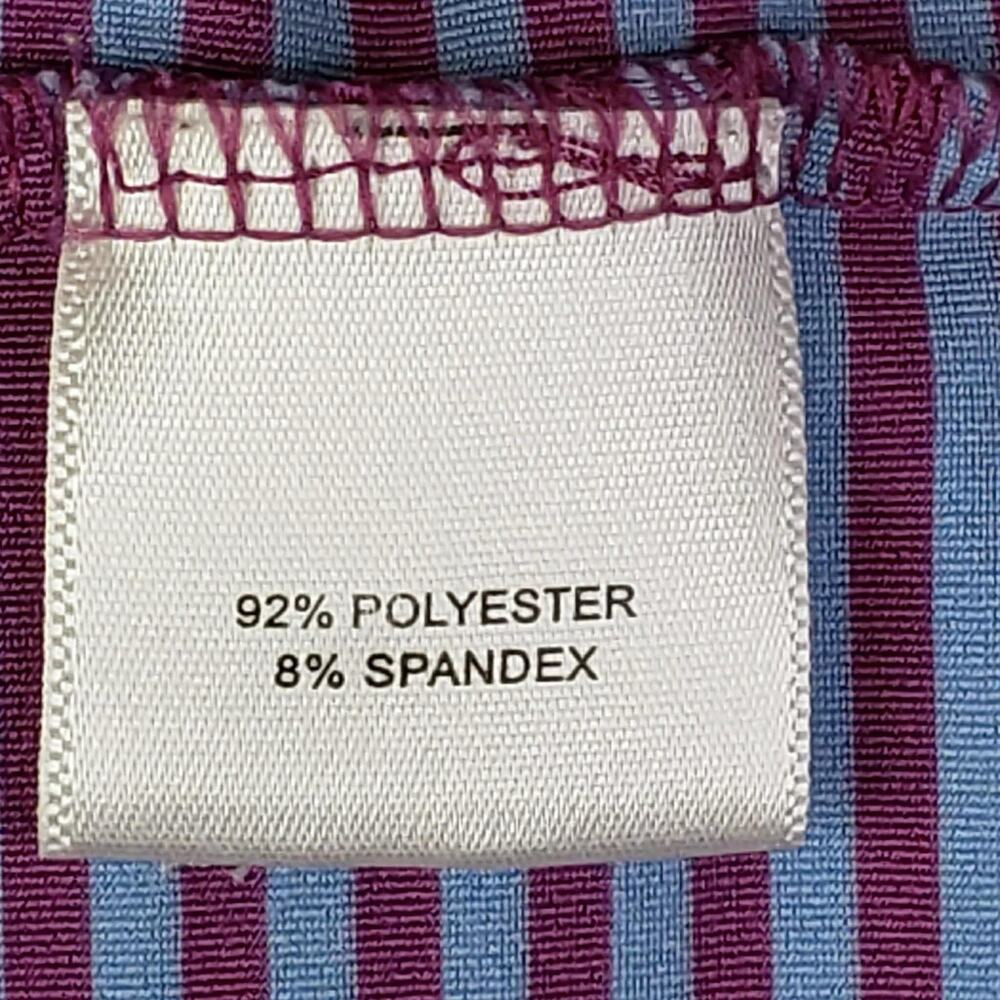 Peter Millar Shirt Summer Comfort Golf Polo Men's XXL Blue Pink Striped SS - Picture 8 of 10